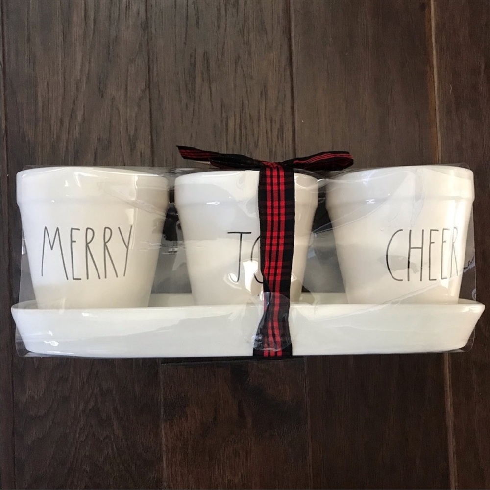 Rae Dunn by Magenta ‘Merry, Joy, Cheer’ Planters - Picture 1 of 7